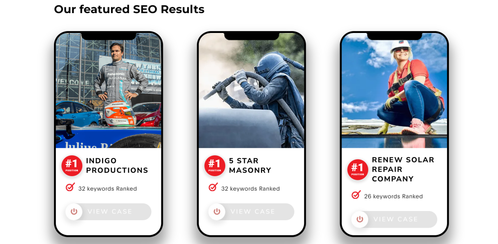 SEO Results of Mimvi